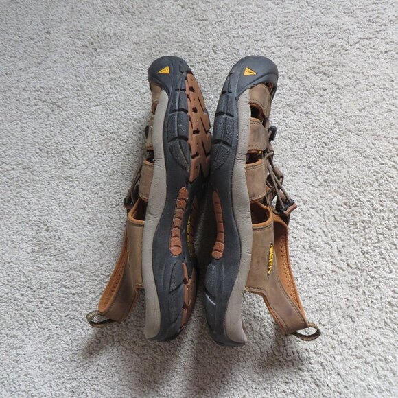 Keen Mens Newport Leather Sandals Size 14 Brown Closed Toe Waterproof main image 4